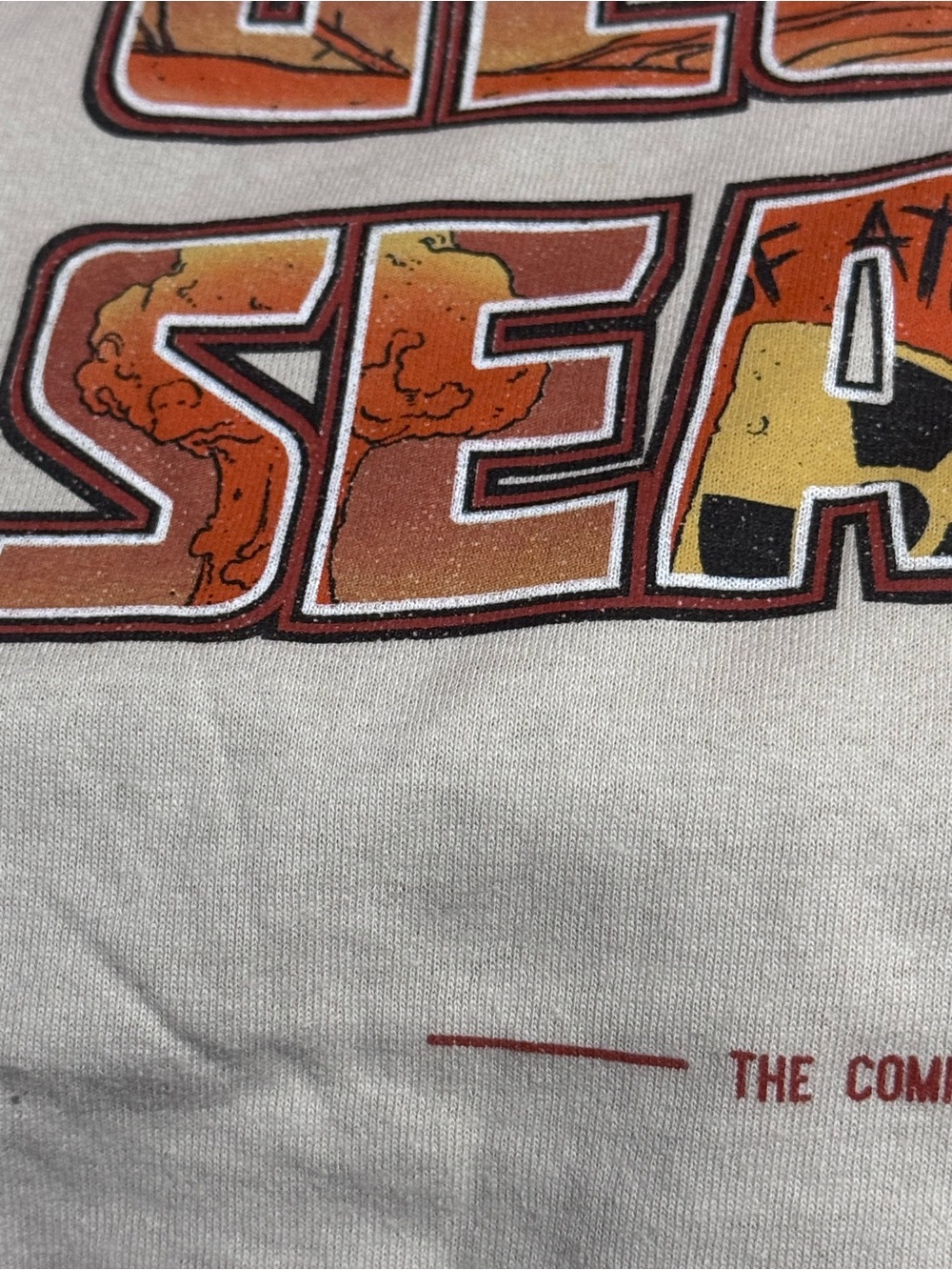 Fallout Loot Crate Exclusive Visit The Glowing Sea Graphic T-Shirt Tan Size L - Picture 5 of 12